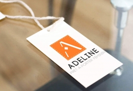 Conception de logo et d'identité graphique pour la boutique Adeline par My Little Com' agence de communication à Brest